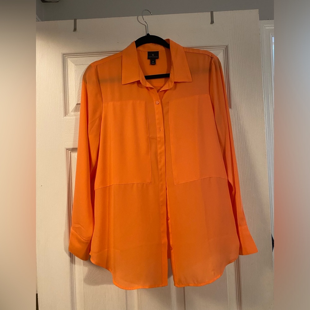 Worthington Plus Womens Soft Blouse